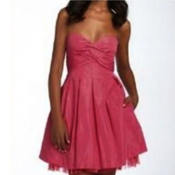 BCBGMaxAzria Dresses & Skirts - BCBGMAXAZRIA Pleated Strappy Dress 4 – Elegant Formal Cocktail Dress